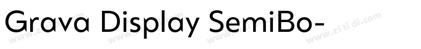 Grava Display SemiBo字体转换